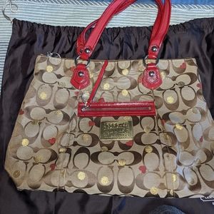 Coach poppy large bag